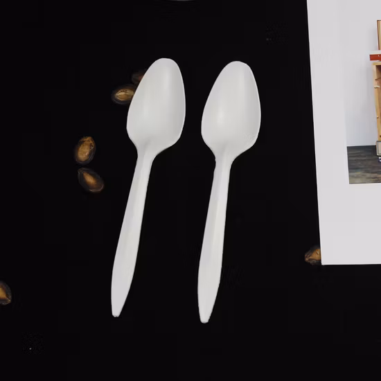 Posate usa e getta in plastica leggera, cucchiaino da tè PP 2 g, 165 mm